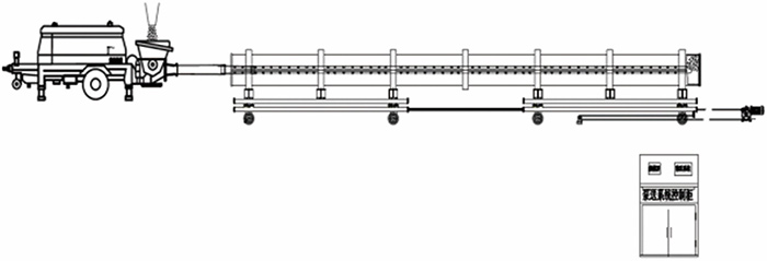 管樁泵送布料自動控制系統(tǒng)示意圖 管樁泵送布料自動控制系統(tǒng)示意圖